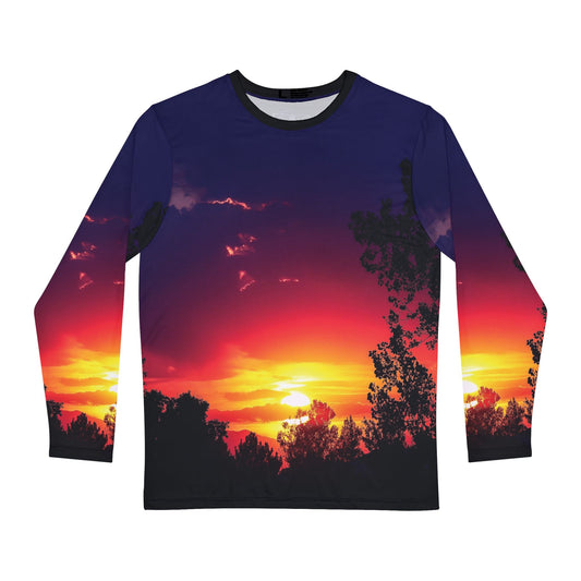 Twilight Radiance Long Sleeve All Over Print Shirt (Men)