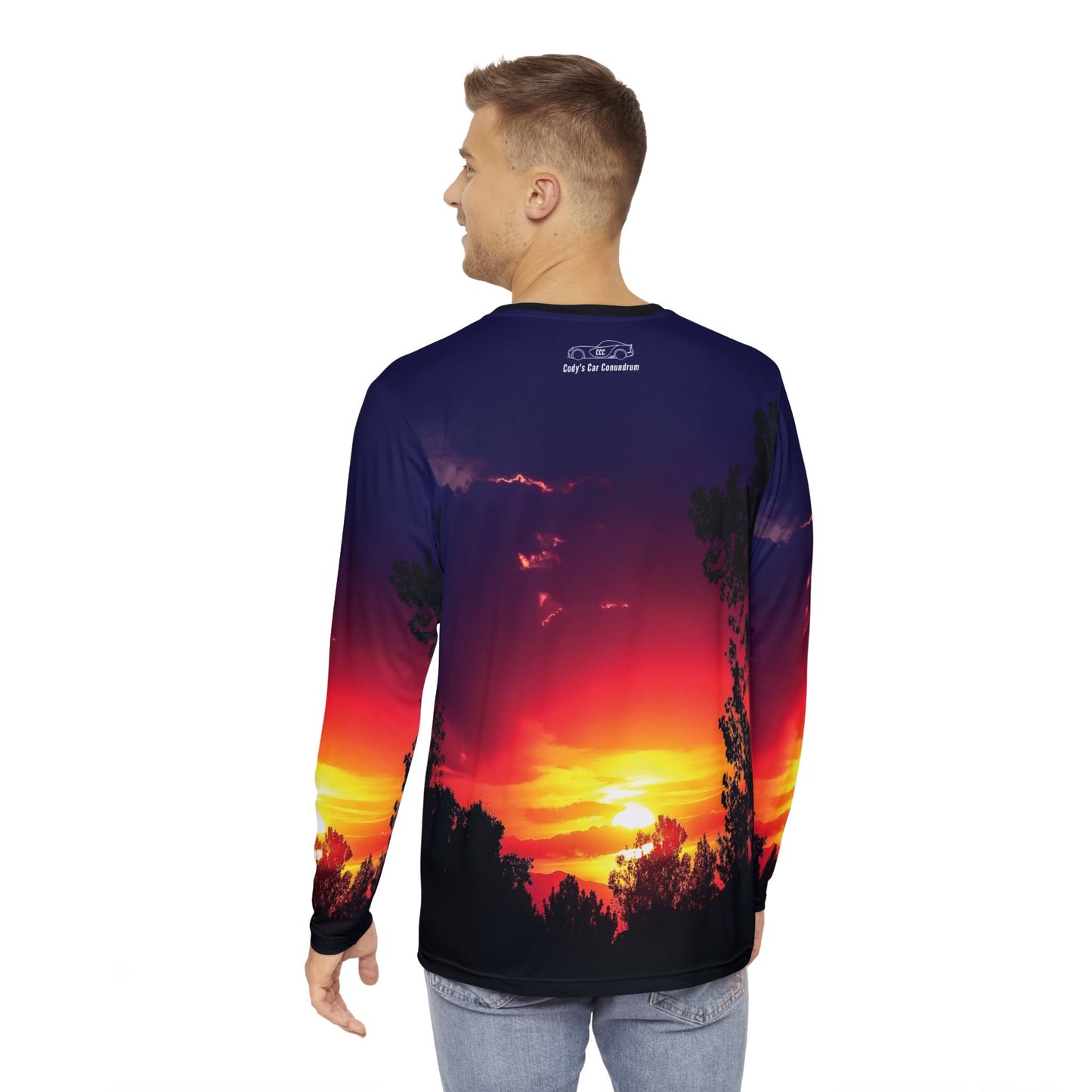 Twilight Radiance Long Sleeve All Over Print Shirt (Men)