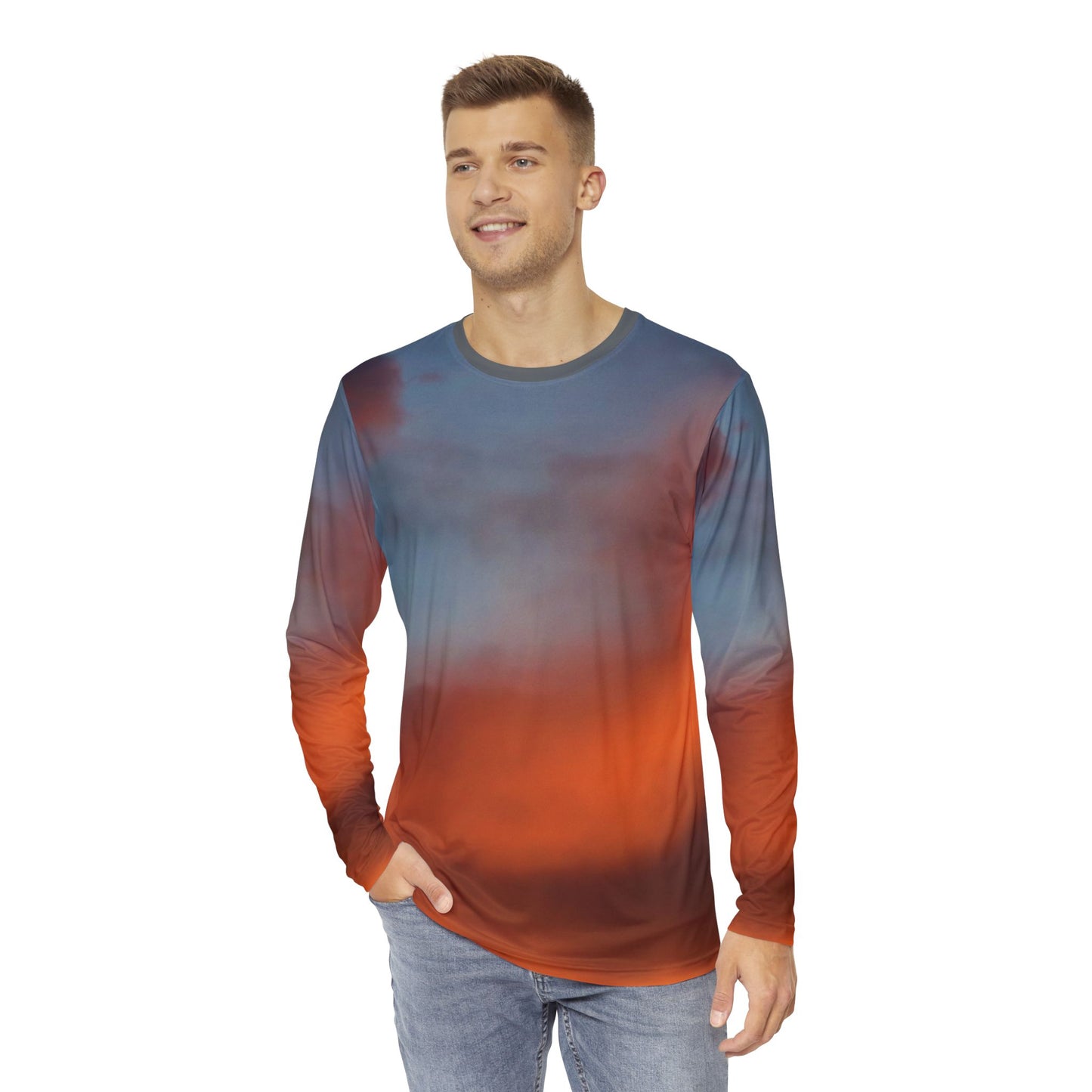 Afternoon Dusk Long Sleeve All Over Print Shirt (Men)